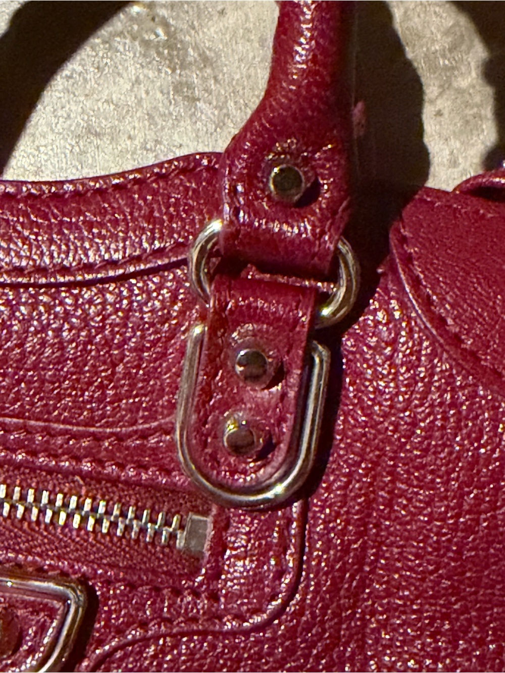 Balenciaga Le City Bag Nano in Deep Burgundy - Picture 5 of 11